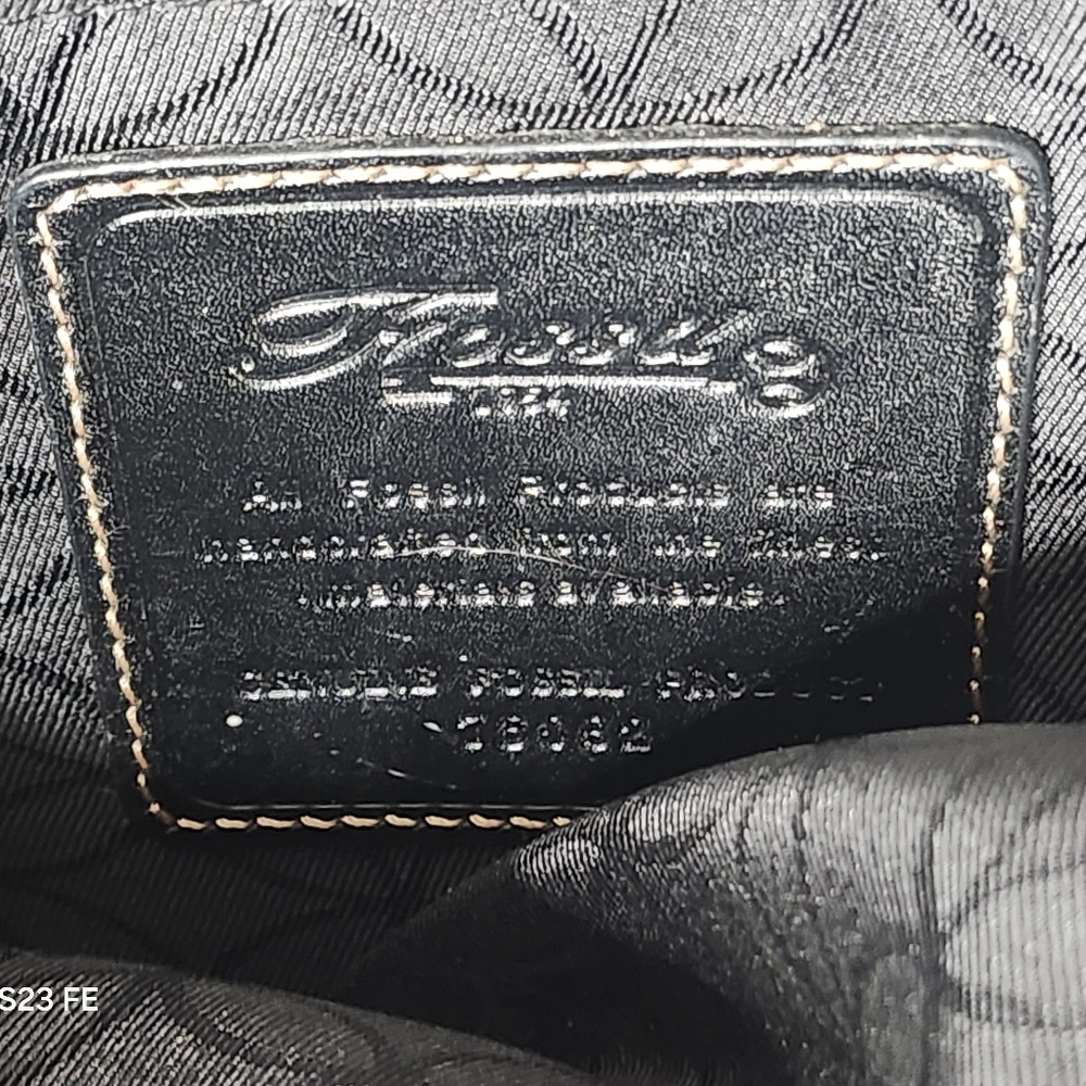 Vintage Black Fossil Laptop Bag - Picture 3 of 13